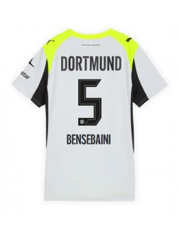 Borussia Dortmund Ramy Bensebaini #5 Replika Borta Kläder Dam 2025-26 Kortärmad